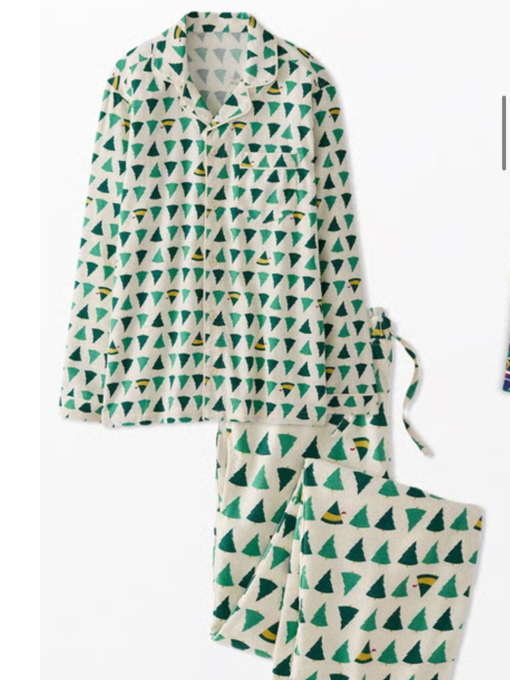 Hanna Andersson | Buddy The Elf Trees Flannel Pajama Set | S